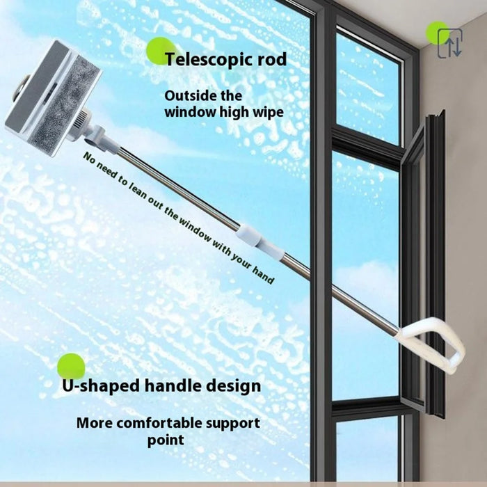Window Vacuum Cleaner Rechargeable Household Electric Cleaning Machine with Telescopic Handle - 5