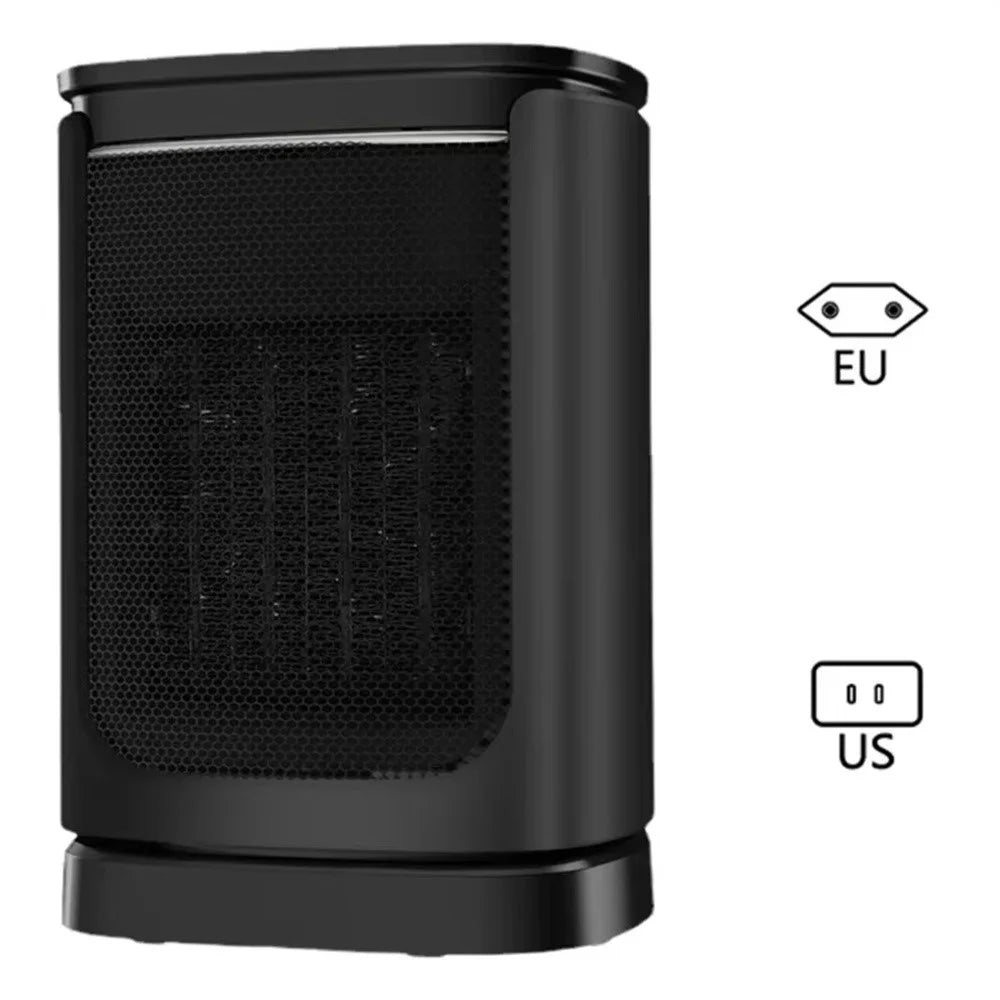 BG-EH10 Portable Ceramic Heater Fan Hot and Cold Dual Use Electric Space Heater with Remote Control - US Plug - 2