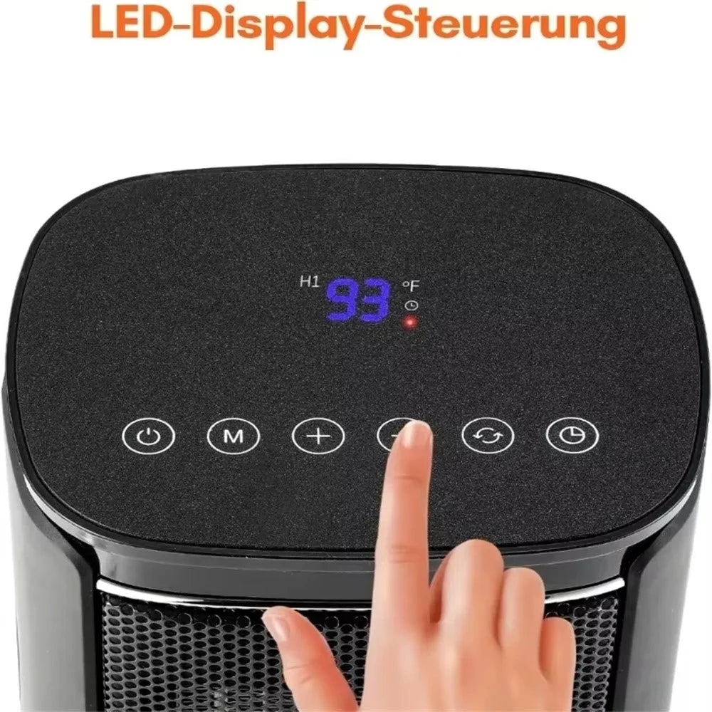 BG-EH10 Portable Ceramic Heater Fan Hot and Cold Dual Use Electric Space Heater with Remote Control - US Plug - 5