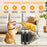 220V Touch Screen Remote Control Heater Desktop Electric Heater Portable Space Heater Fan for Home  /  Office, EU Plug - Silver - 5