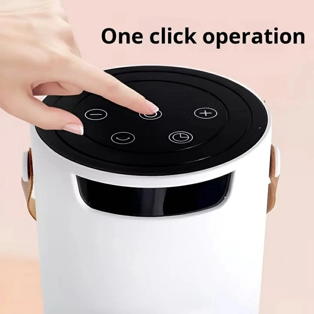 220V Vertical Heating Tower Fan Heater with Remote Control Quiet Electric Space Heater for Home / Bathroom, EU Plug - Green - 5