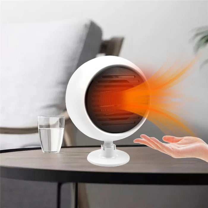 F-138 Creative Planet Design 24V Car Truck Heating Fan Vehicle Windshield Defrosting Defogging Heater - White - 2