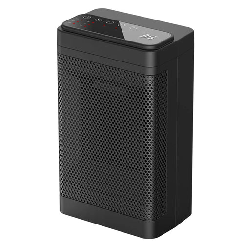 YND-1200D Mini PTC Electric Heater Winter Home Quiet Warm Wind Heating  Fan with Digital Display Touch Panel - EU Plug - 1