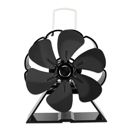 6 Blade Mini Fireplace Heat Powered Stove Fan Log Wood Burner Silent Home Fireplace Fan Efficient Heat Distribution - 1
