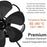 6 Blade Mini Fireplace Heat Powered Stove Fan Log Wood Burner Silent Home Fireplace Fan Efficient Heat Distribution - 6