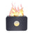 E126 220ml Flame Light Humidifier Air Aroma Humidifier with Remote Control for Home Office SPA Yoga - Black / Red Light - 1