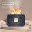 E126 220ml Flame Light Humidifier Air Aroma Humidifier with Remote Control for Home Office SPA Yoga - Black / Red Light - 5