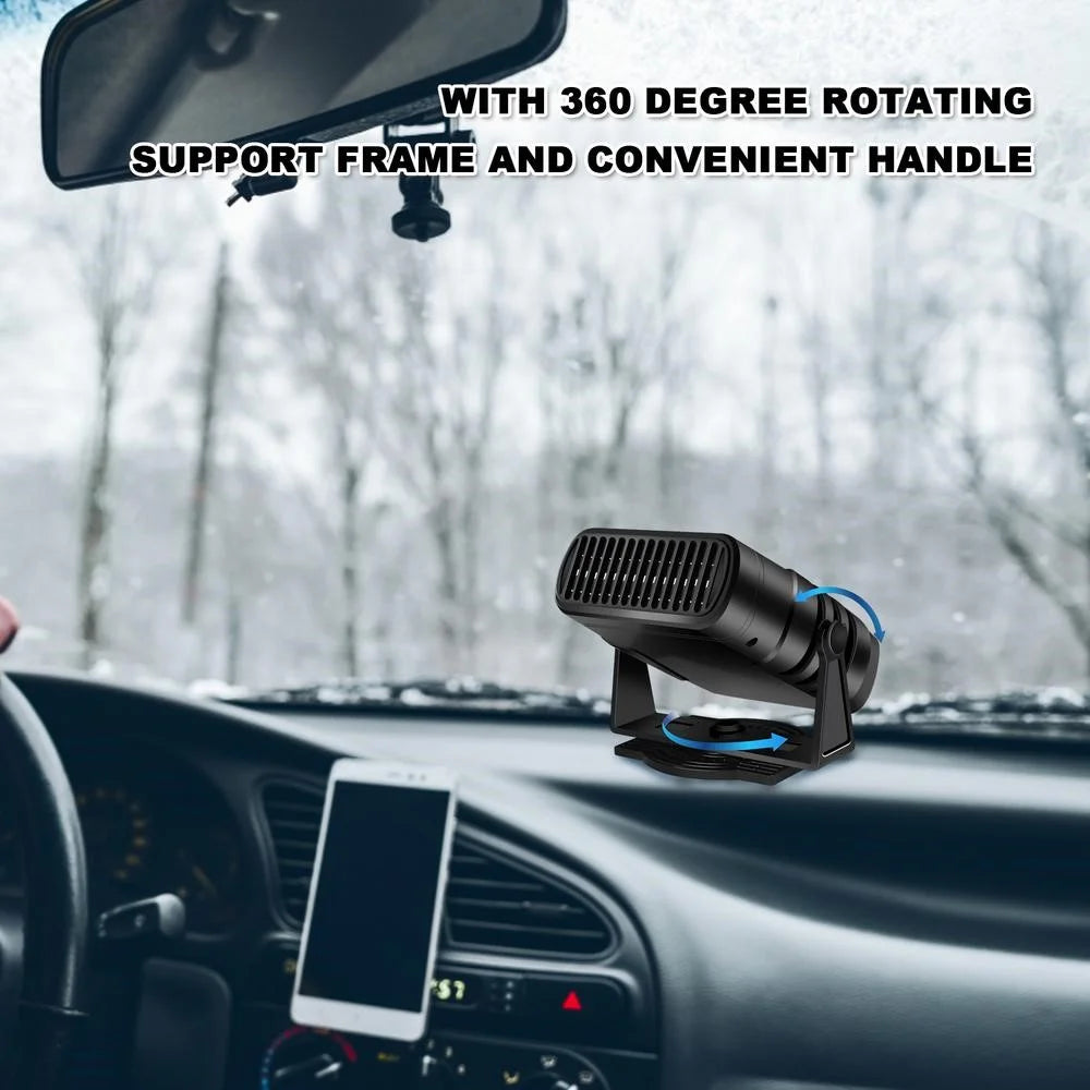 N-018 12V Car Dashboard Heater Car Windshield Defrosting Defogging Heating Fan Vehicle Interior Heating Device - 2