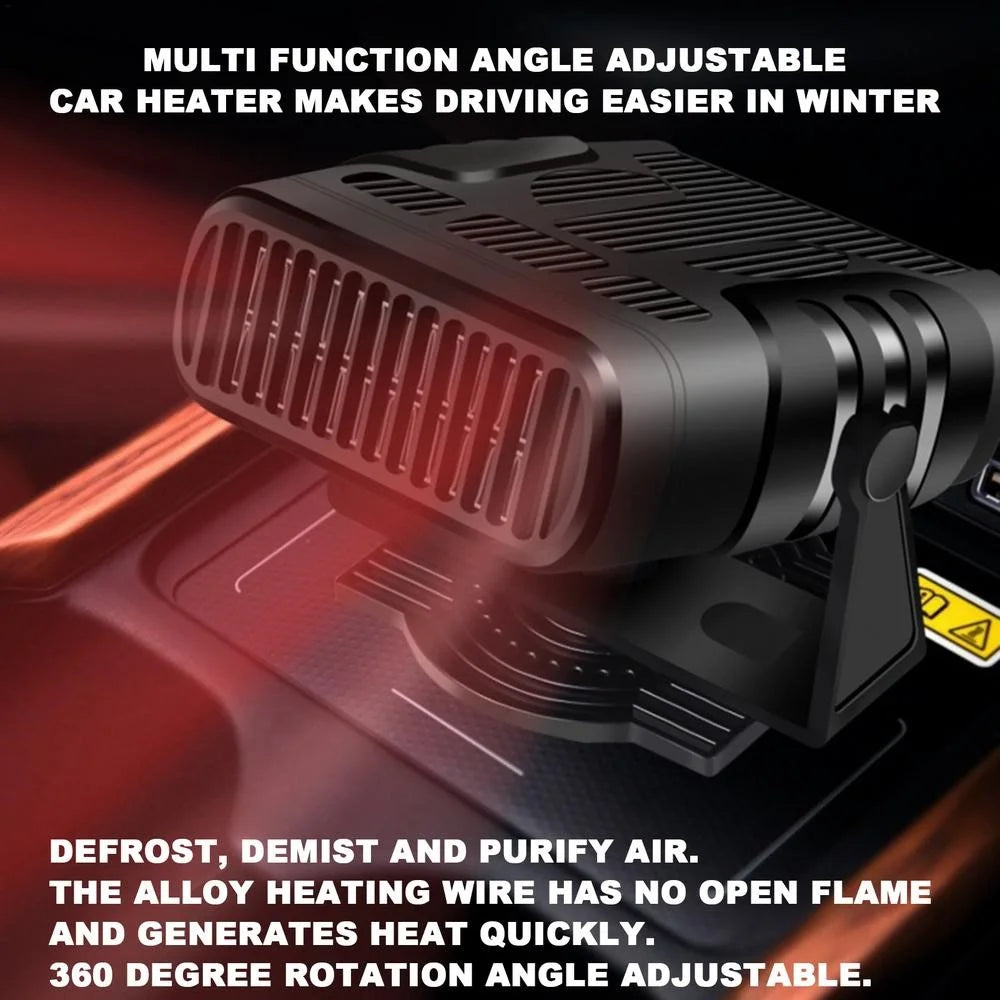 N-018 12V Car Dashboard Heater Car Windshield Defrosting Defogging Heating Fan Vehicle Interior Heating Device - 3