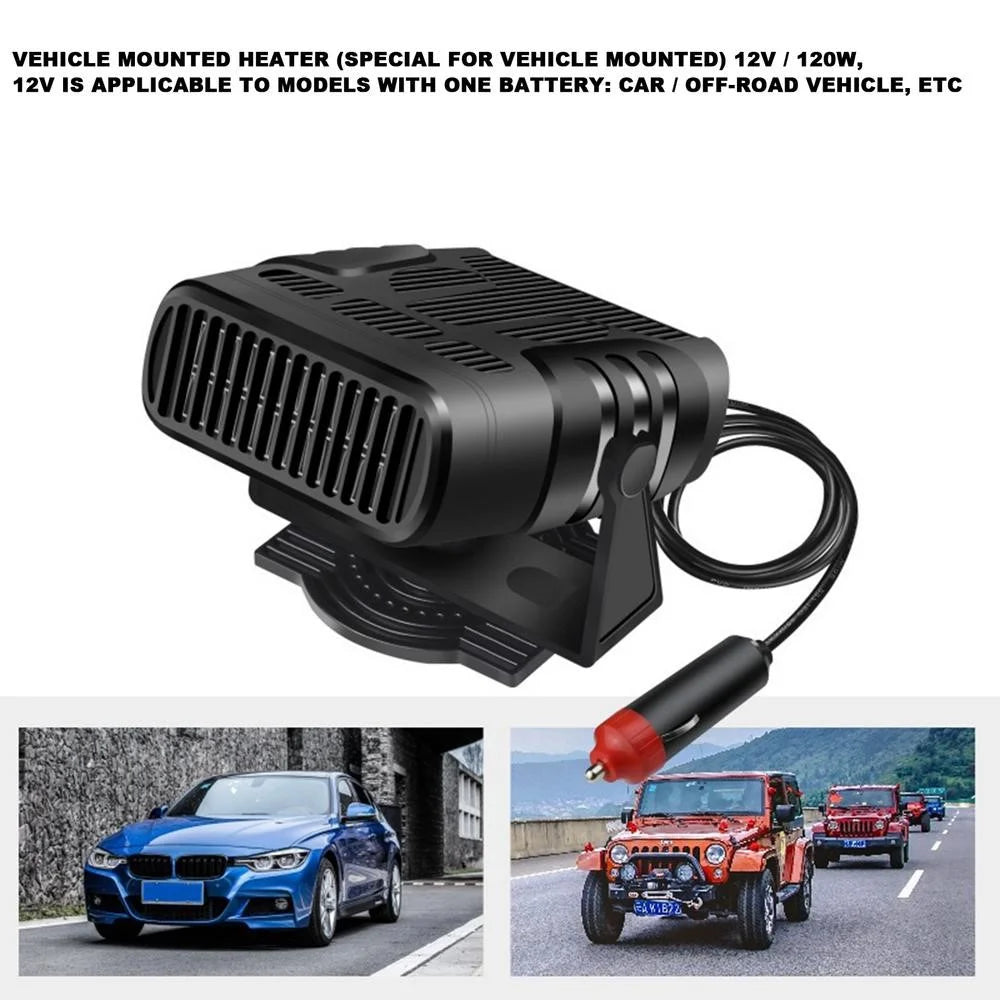 N-018 12V Car Dashboard Heater Car Windshield Defrosting Defogging Heating Fan Vehicle Interior Heating Device - 4