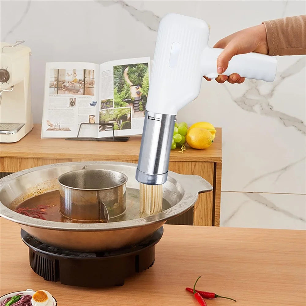 Automatic Noodle Maker 304 Stainless Steel Cordless Handheld Electric Pasta Machine (BPA Free, No FDA) - 5