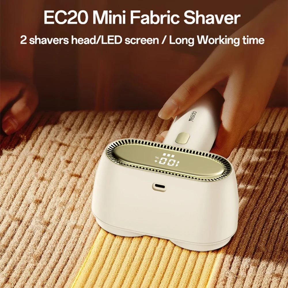 YESIDO EC20 Dual Head Fabric Shaver with LED Display 12 Blades Lint Remover Electric Pilling Machine - 3