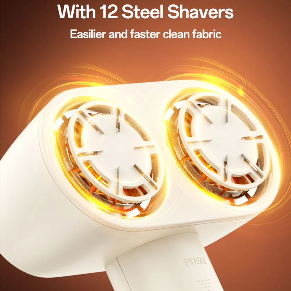 YESIDO EC20 Dual Head Fabric Shaver with LED Display 12 Blades Lint Remover Electric Pilling Machine - 4