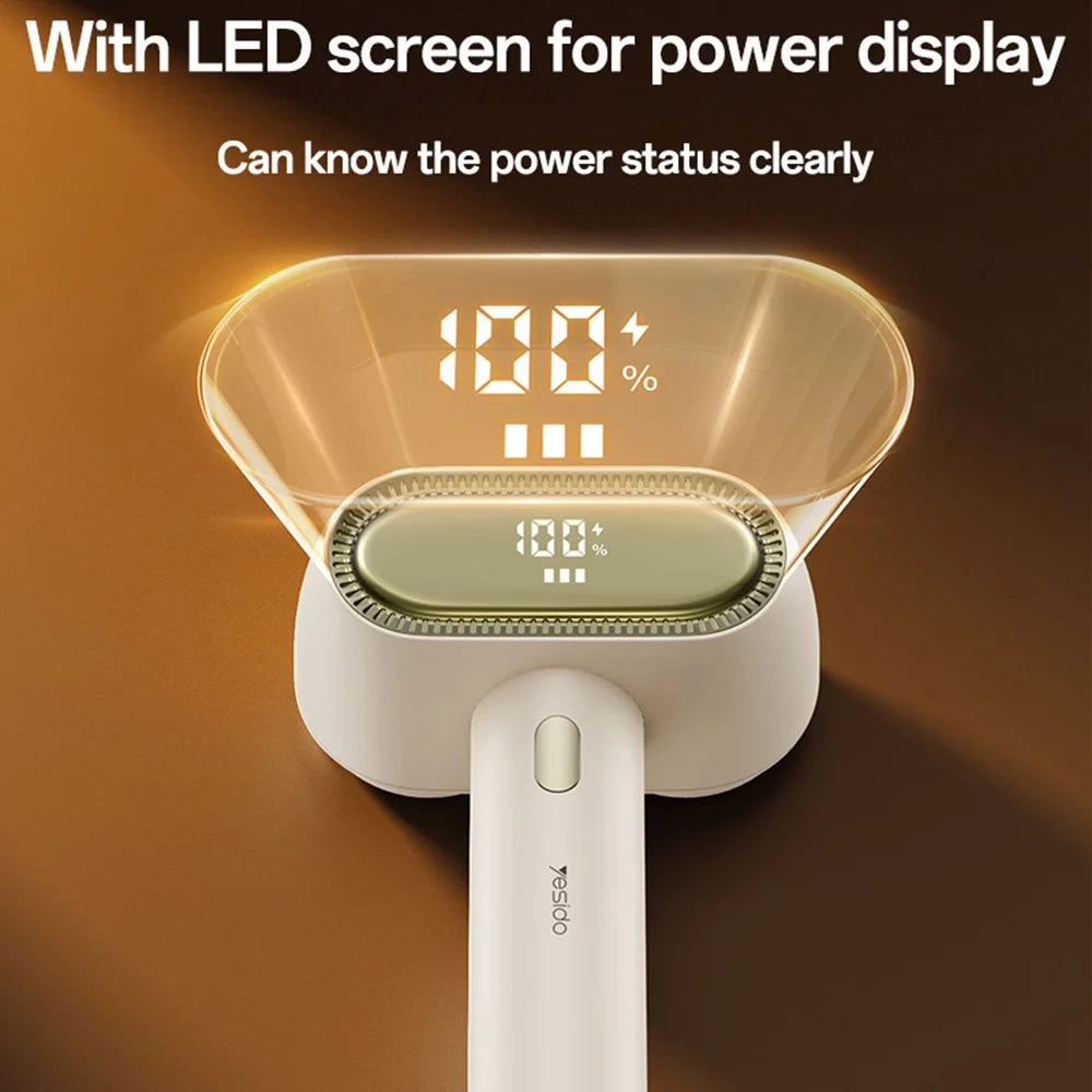 YESIDO EC20 Dual Head Fabric Shaver with LED Display 12 Blades Lint Remover Electric Pilling Machine - 7