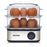 AKANE A.80073 Electric Egg Cooker Powerful 500W Heating 16 Eggs Dual Layer Steamer, EU Plug (BPA Free, No FDA) - 3