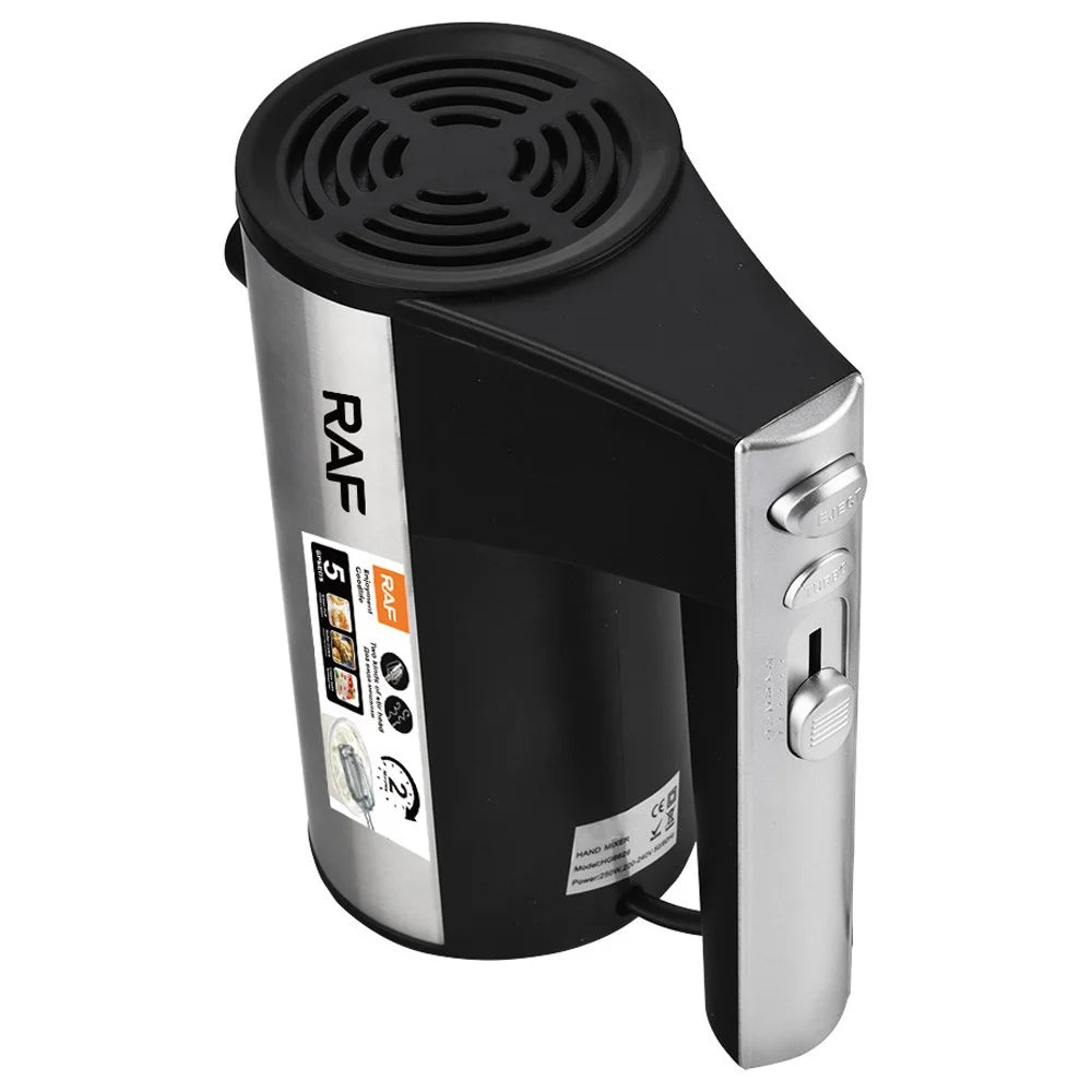 RAF R.6629 450W Egg Beater 5 Speed Handheld Electric Mixer with Storage Base, EU Plug (BPA Free, No FDA) - 4