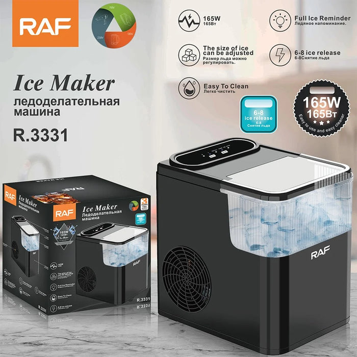RAF R.3331 165W High Power Household Desktop Ice Maker Machine, EU Plug (BPA Free, No FDA) - 2