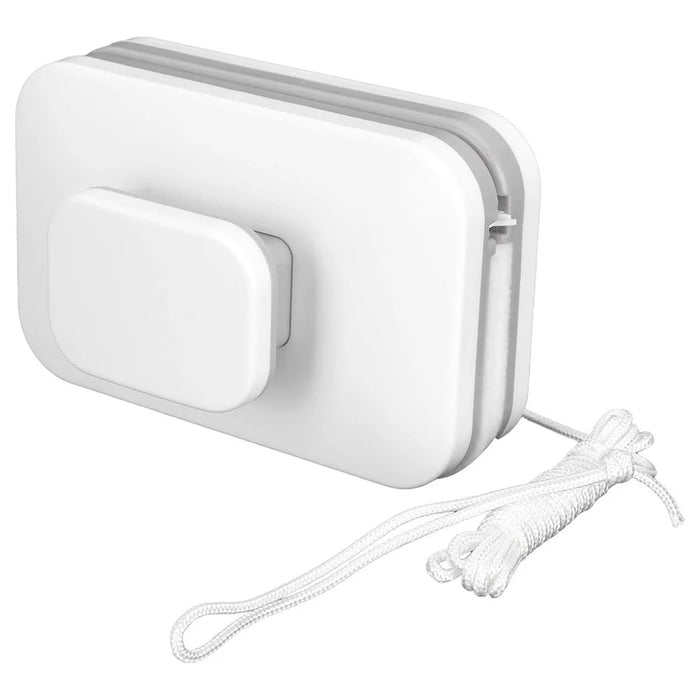 M0310 3-10mm Home Window Cleaning Tool Magnetic Double-Sided Glass Cleaning Brush - White+Grey - 1
