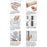 M0310 3-10mm Home Window Cleaning Tool Magnetic Double-Sided Glass Cleaning Brush - White+Grey - 6