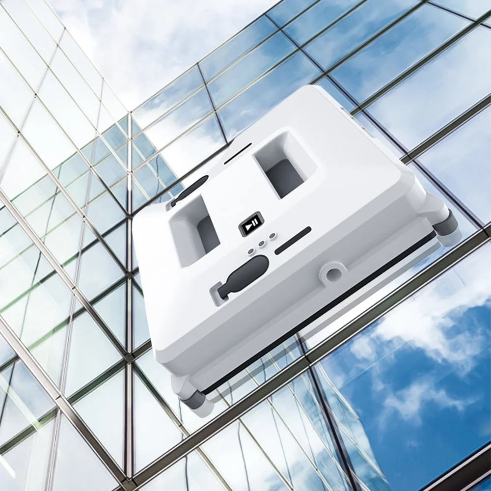 T48 Dual Water Tank Window Cleaning Robot Remote Control Automatic Home Glass Window Cleaner, EU Plug - 4