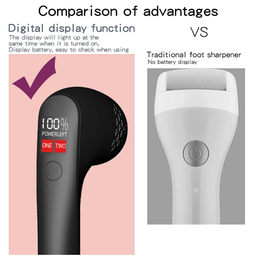 Electric Foot Callus Remover Digital Display Pedicure Device Exfoliating Foot Care Tool - 3