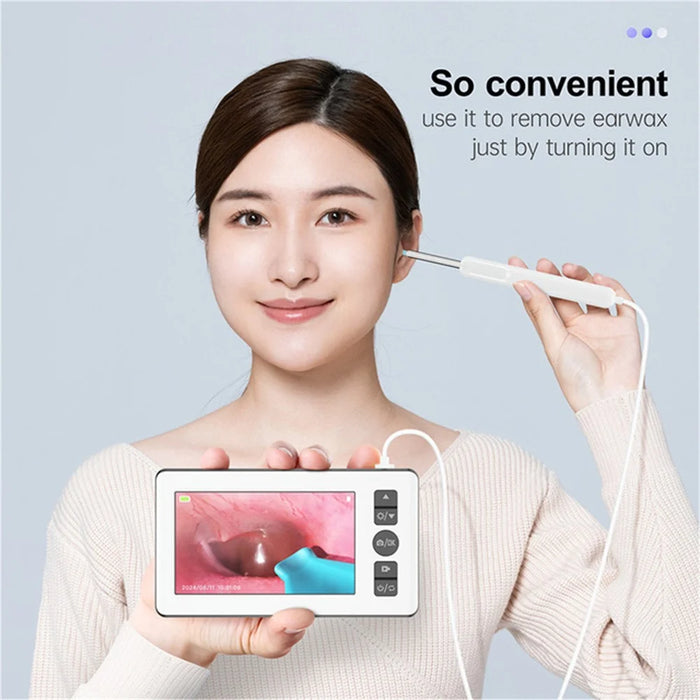 N18 HD Visual Ear Cleaning Endoscope Professional 4.3 Inch Screen Otoscope Ear Wax Removal Tool - 4