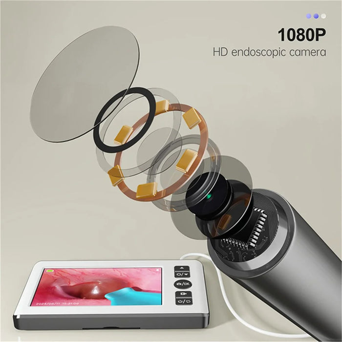 N18 HD Visual Ear Cleaning Endoscope Professional 4.3 Inch Screen Otoscope Ear Wax Removal Tool - 6