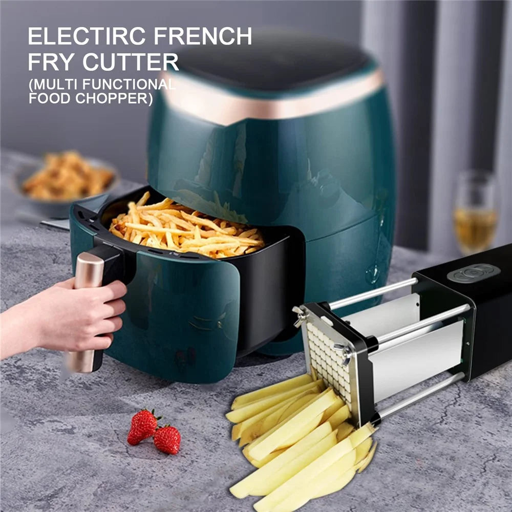Electric Potato Cutter French Fries Vegetable Slicer Automatic Food Processor (No FDA, BPA Free) - EU Plug - 5