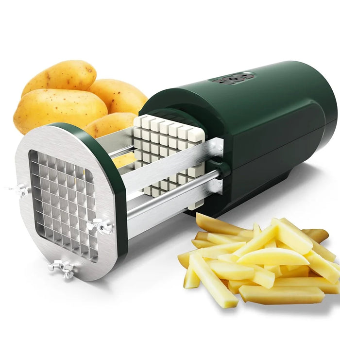 Electric French Fry Cutter Commercial Potato Cutter with 2 Blades Multi-Function Vegetable Slicer - EU Plug - 1