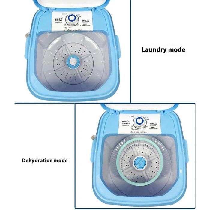 Clothes Shoes Washing Machine Blue Light Home Dual-Use Washer with Dehydration Basket - CN Standard Plug - 5