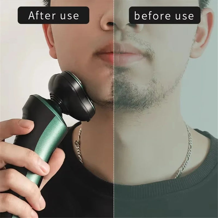 SR700 4 In 1 Electric Shaver USB Rechargeable Smart Digital Display 3 Floating Heads Washable Razor - 4