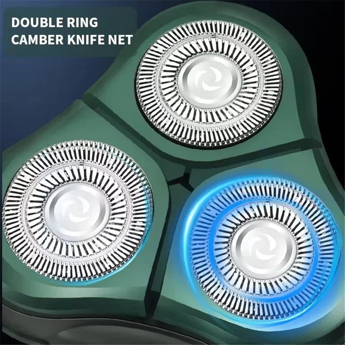 SR700 4 In 1 Electric Shaver USB Rechargeable Smart Digital Display 3 Floating Heads Washable Razor - 6