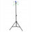 IV Drip Bag Stand Aluminum Alloy Foldable Base Adjustable Height IV Pole Stand with 4 Hooks - 1