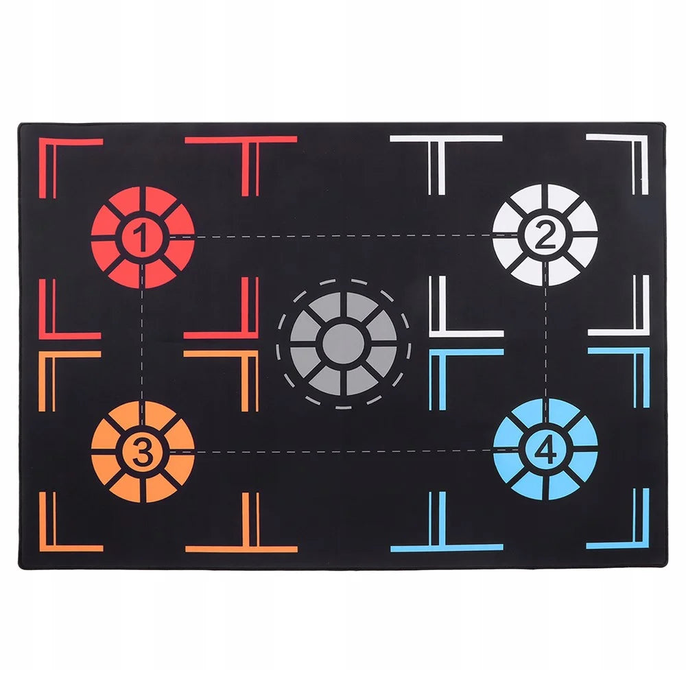 Basketball Training Mat Dribbling Ball Control Basketball Footstep Mat for Children Under 150cm - 1