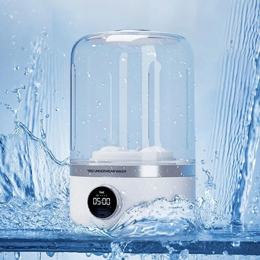 SANHUO YE02 1.2L Portable Mini Washing Machine for Travel Underwear Socks Cordless Cleaner - 7