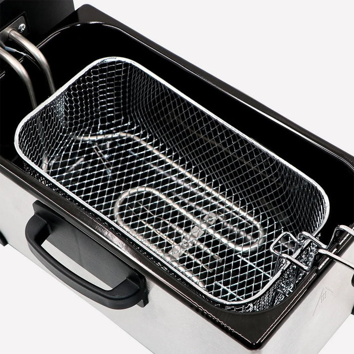Electric Deep Fryer Home Commercial Use Fried Dough Sticks French Fries Chicken Wings Fryer (BPA Free, No FDA) - EU Plug - 7