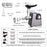 Stainless Steel Electric Meat Grinder Multi-Function Sausage Stuffer Mincer Machine (BPA Free, No FDA) - EU Plug - 6