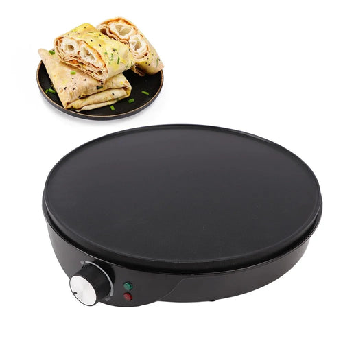 12 Inch Kitchen Electric Crepe Making Machine 220-240V Non Stick Pancake Griddle, EU Plug (BPA Free, No FDA) - 1