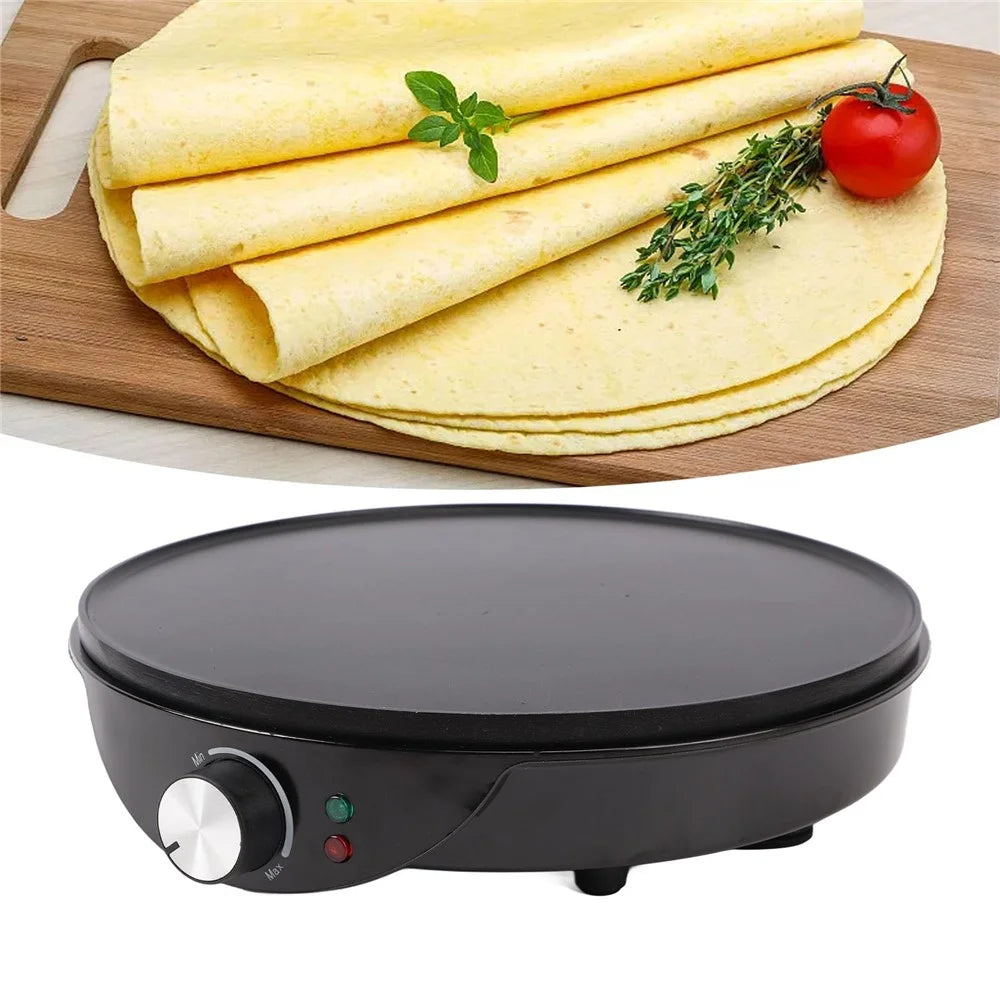12 Inch Kitchen Electric Crepe Making Machine 220-240V Non Stick Pancake Griddle, EU Plug (BPA Free, No FDA) - 4