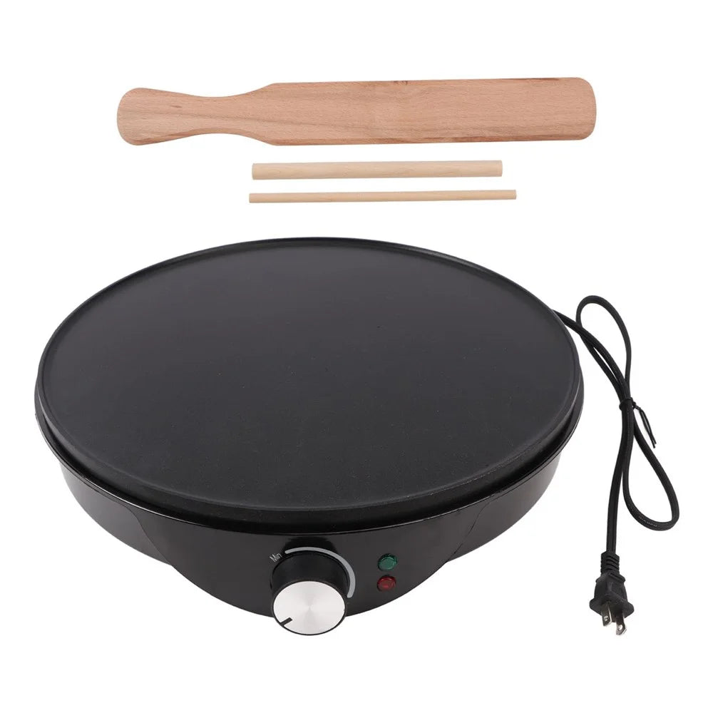 12 Inch Kitchen Electric Crepe Making Machine 220-240V Non Stick Pancake Griddle, EU Plug (BPA Free, No FDA) - 7