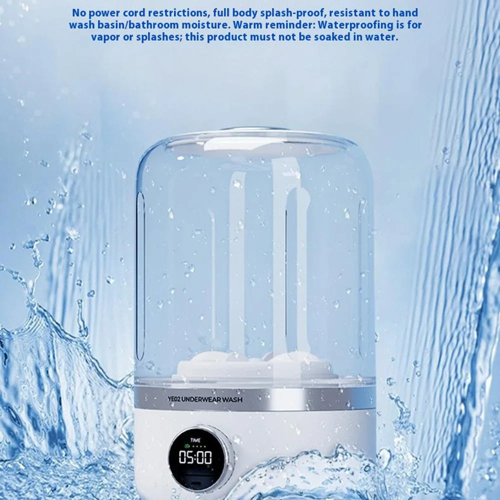 SANHUO Wireless Portable Laundry Cup Mini Washing Machine for Underwear Socks - 7