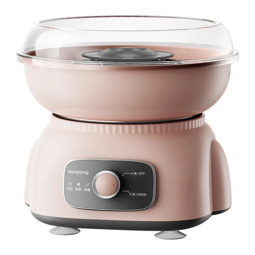 NORYONG Mini Cotton Candy Maker for Kids Home Use 500W Electric Cotton Candy Machine, EU Plug (BPA Free, No FDA) - Pink - 1