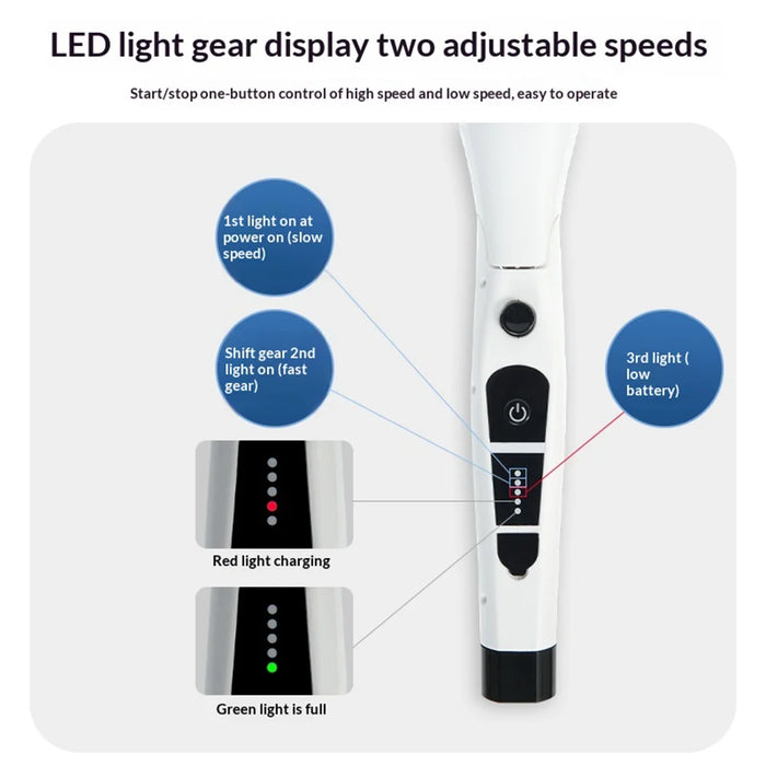 K-106 Electric Cleaning Brush with 8 Brush Heads Multi-Function Telescopic Cordless Scrubber - White - 4