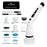 K-106 Electric Cleaning Brush with 8 Brush Heads Multi-Function Telescopic Cordless Scrubber - White - 7