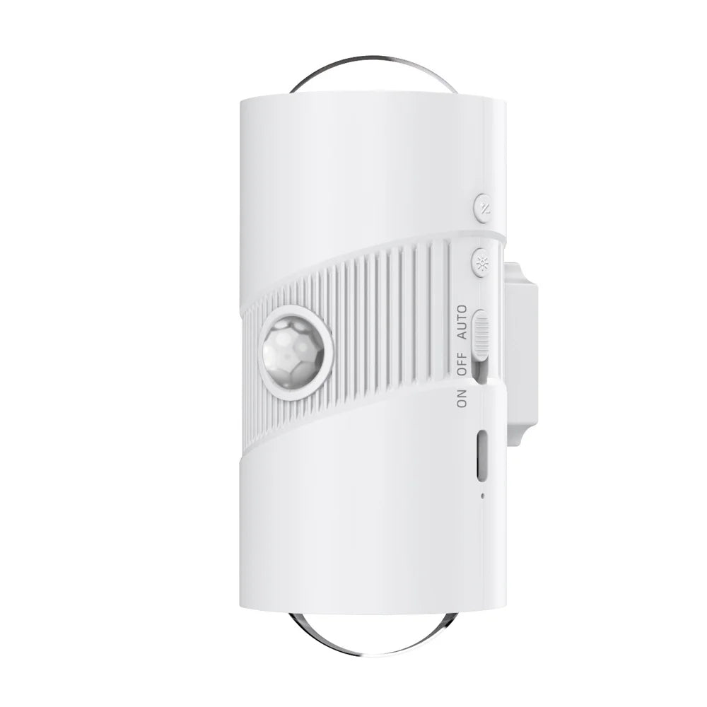 YSJ-008A 1Pc RGB Night Light Smart Motion Sensor 4-level Brightness Magnetic Wall Light for Hallway - White - 1