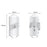 YSJ-008A 1Pc RGB Night Light Smart Motion Sensor 4-level Brightness Magnetic Wall Light for Hallway - White - 7