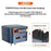 LDNIO Q9 33W GaN Fast Charger Dual Port Power Adapter with 80cm Retractable Type-C Cable for Phone Tablet - Blue - 2