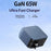 LDNIO Q7 65W GaN Charger 4-Port Smart Distribution Laptop iPhone Android Fast Charging Station - Blue / US Plug - 2