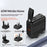 LDNIO Q2618 65W GaN Fast Charger Interchangeable Plugs USB-C PD Fast Charging Station for Laptop iPhone Android - Black - 2