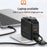 LDNIO Q2618 65W GaN Fast Charger Interchangeable Plugs USB-C PD Fast Charging Station for Laptop iPhone Android - Black - 5